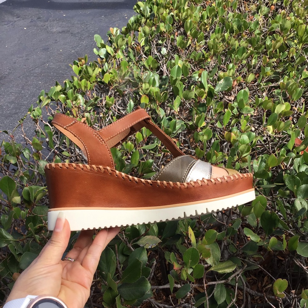 PIKOLINOS Tan Multi-Color Wedge Sandals - Picture 6 of 9